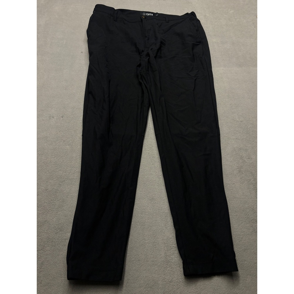 Cuts Clothing AO Jogger Pants Mens XL Black Tapered Technical Stretch MB10057V
